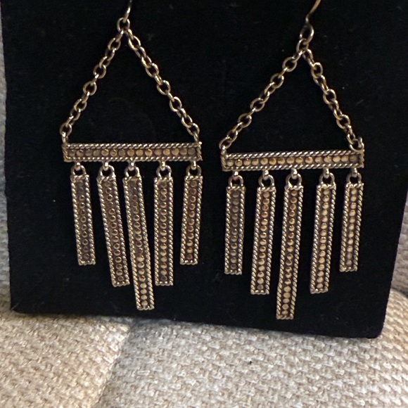 Anna Beck 18K Gold and 925 Silver Plated Chandelier Earrings - Picture 12 of 12